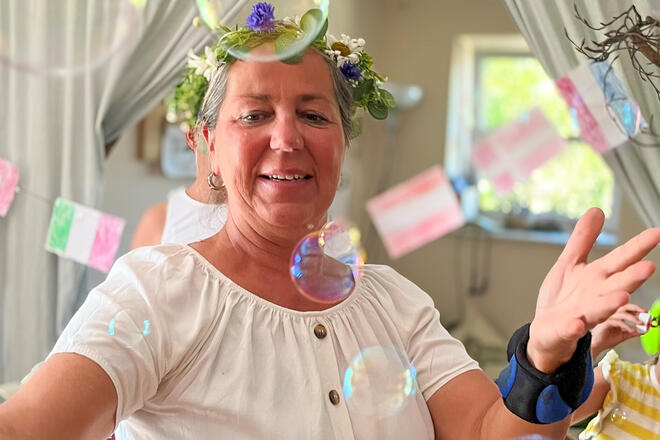 Abschied Susanne Gloe Hinterlässt große Fußstapfen: Susanne Gloe, Leiterin des Johanniter-Kinderhauses Quickelbü, geht in den Ruhestand.